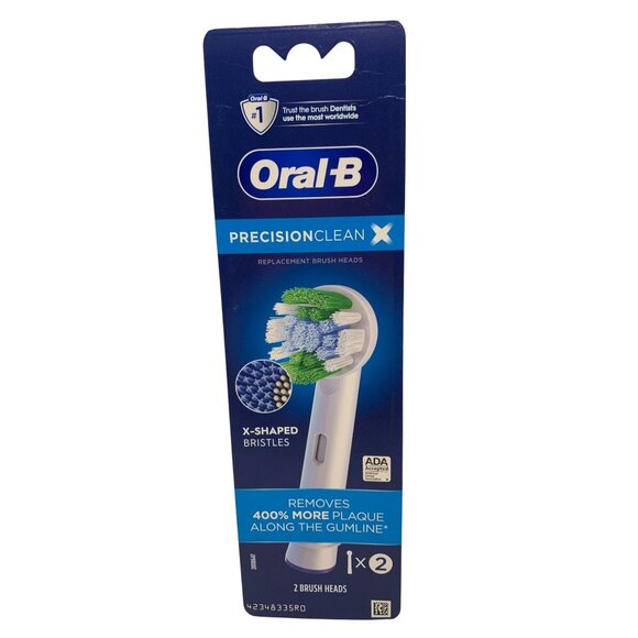 Oral-B Precision Clean X Replacement Brush Heads - 2 Pack - Picture 1 of 2